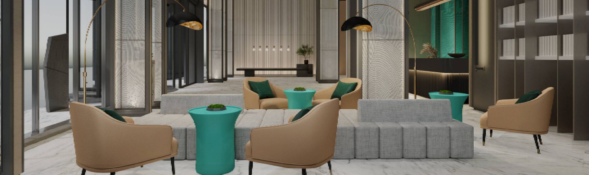Somerset Gaoxin Chengdu lobby lounge area