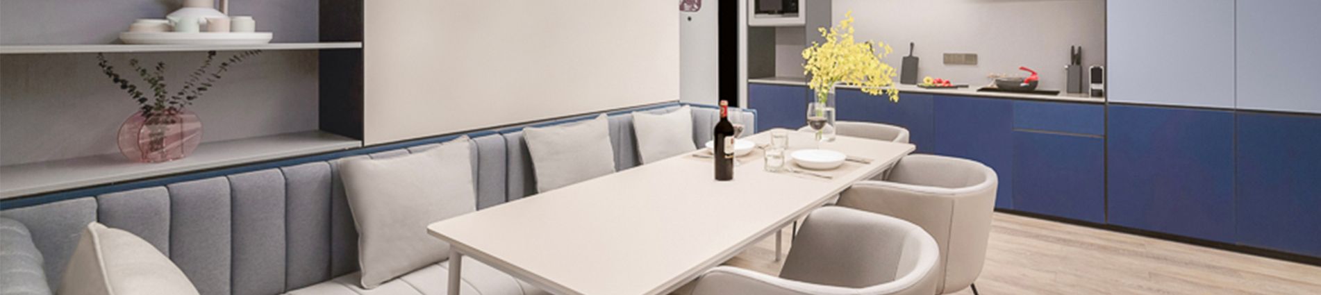 Apartment Types JV SR China Shanghai Cit Xujiahui 2BRM Executive Dining Room