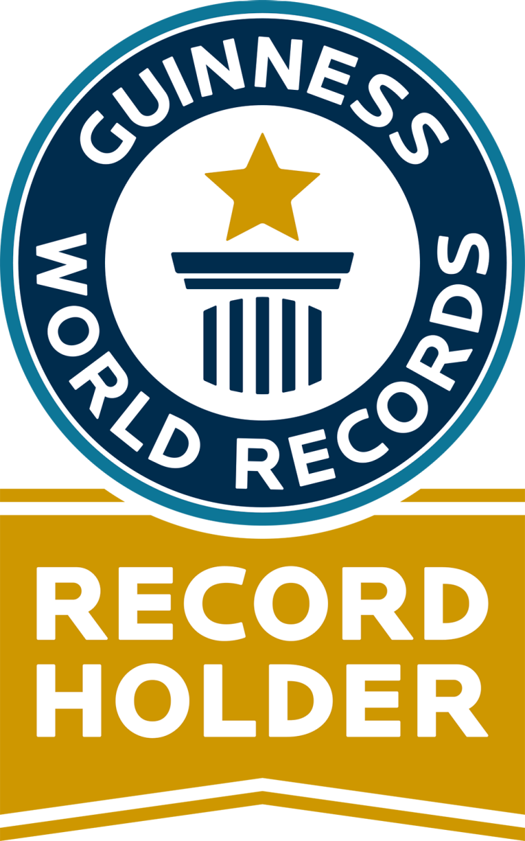 <strong></strong></br><span style="font-family: -apple-system, BlinkMacSystemFont, 'Segoe UI', Roboto, Helvetica, Arial, sans-serif;">GUINNESS WORLD RECORDS™ record holder for the Largest Display of Origami Stars </span>