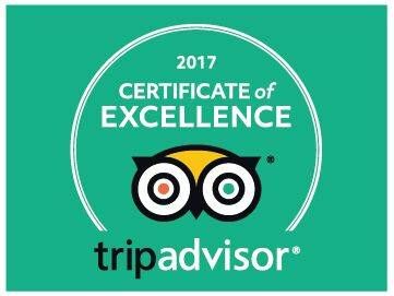 <strong>Certificate of Excellence 2017</strong></br>TripAdvisor