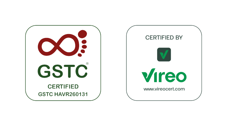 <strong>GSTC Certification – Global Sustainable Tourism Council</strong></br><div><span style="font-size: 12pt; color: #008080;"><strong>绿色发展的全新里程碑</strong></span></div>
<div> </div>
<div>可持续发展始终是 Oakwood Residence Saigon 的核心理念。我们荣幸宣布，Oakwood Residence Saigon 已荣获 全球可持续旅游委员会（Global Sustainable Tourism Council，GSTC）认证，这是酒店业最具公信力及国际认可度的可持续发展认证之一。</div>
<div> </div>
<div>这一认证充分体现了我们将可持续发展理念融入日常营运的每一个环节，并贯穿于宾客服务、员工关怀以及社区参与之中。</div>
<div> </div>
<div>每一项环保举措、每一次持续改进，以及每一个负责任的选择，都共同推动我们打造更可持续的居住环境，并为社区及环境创造积极而长远的影响。</div>