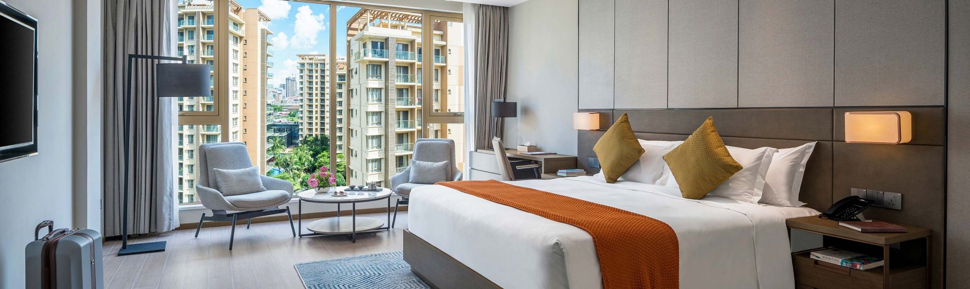 金边奥克伍德豪景公寓豪华客房