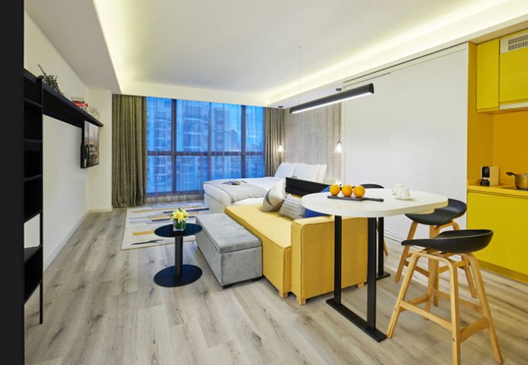 Apartmenttypes JV SR China Beijing Cit Ritan Studio Deluxe Livingroom 2