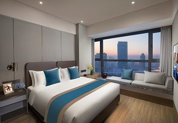 Apartmenttypes SR China Changchun Som Zhongmao 1BRM Executive Bedroomn LR