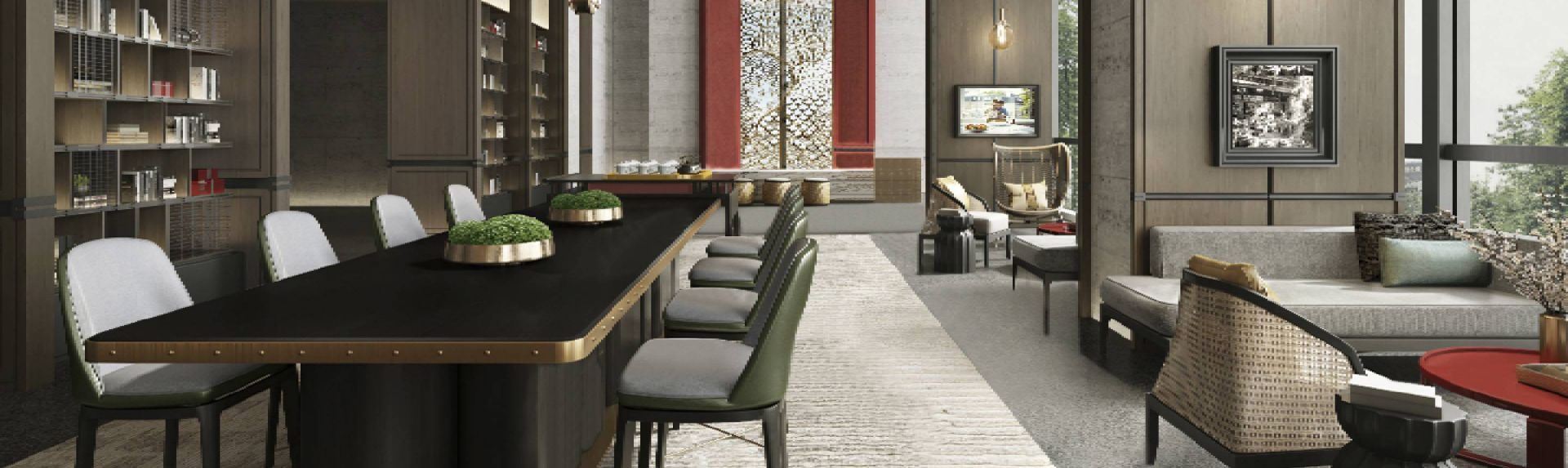 Ascott Tianfu CBD Chengdu Hotel Lobby with furniture