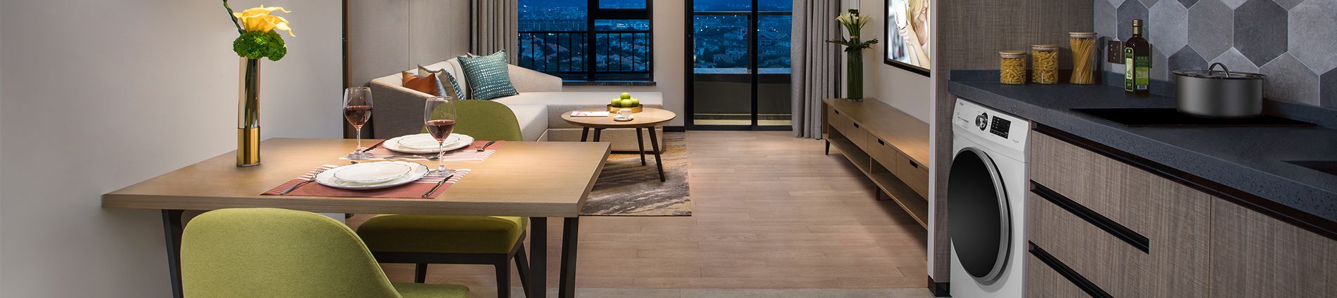 Apartment Types Citadines Songshan Lake Dongguan 1902x425 1EXE 20Living 20Room