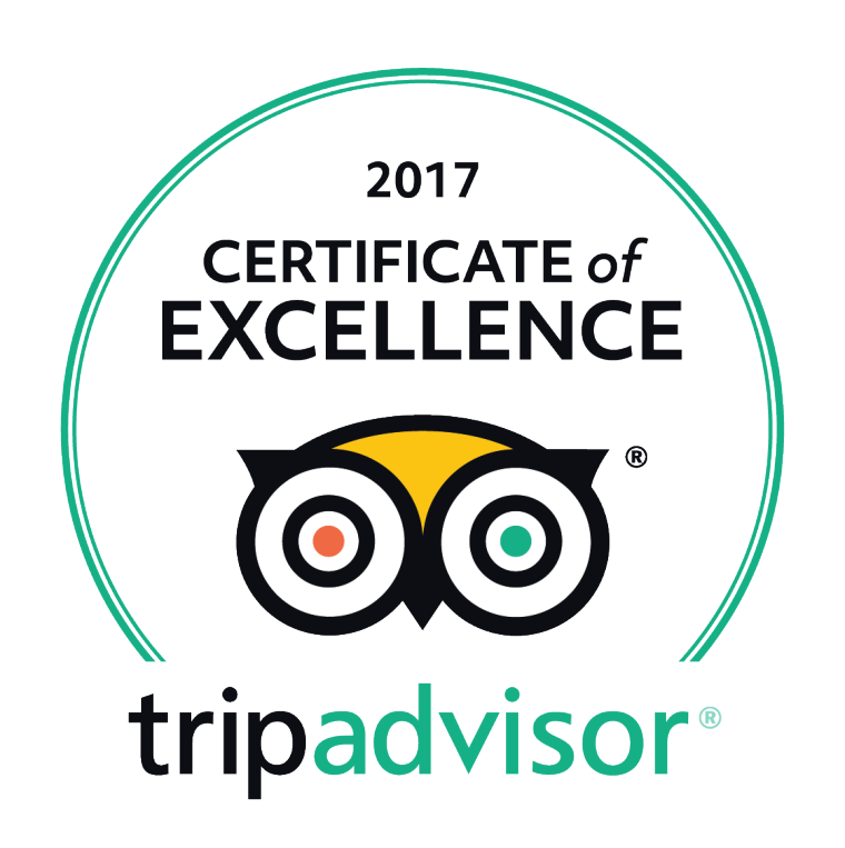 <strong>Certificate of Excellence 2017</strong></br><p><strong>TripAdvisor</strong></p>