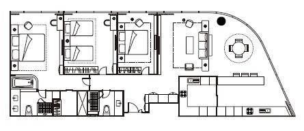 ascott ifc guangzhou 3 bedroom premier floor plan