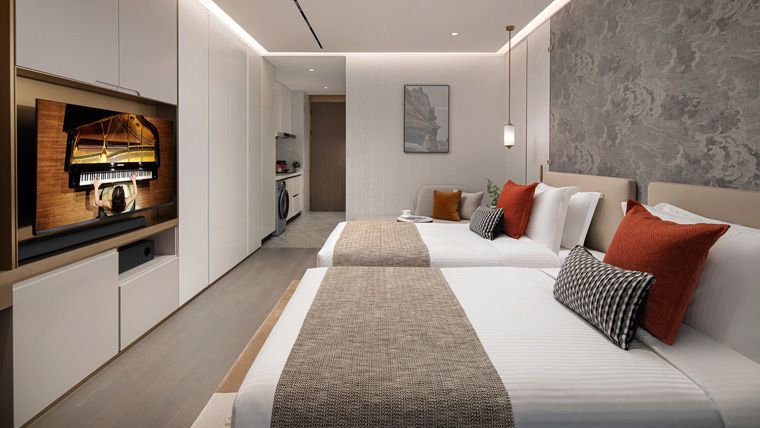 豪华单房公寓（双床）