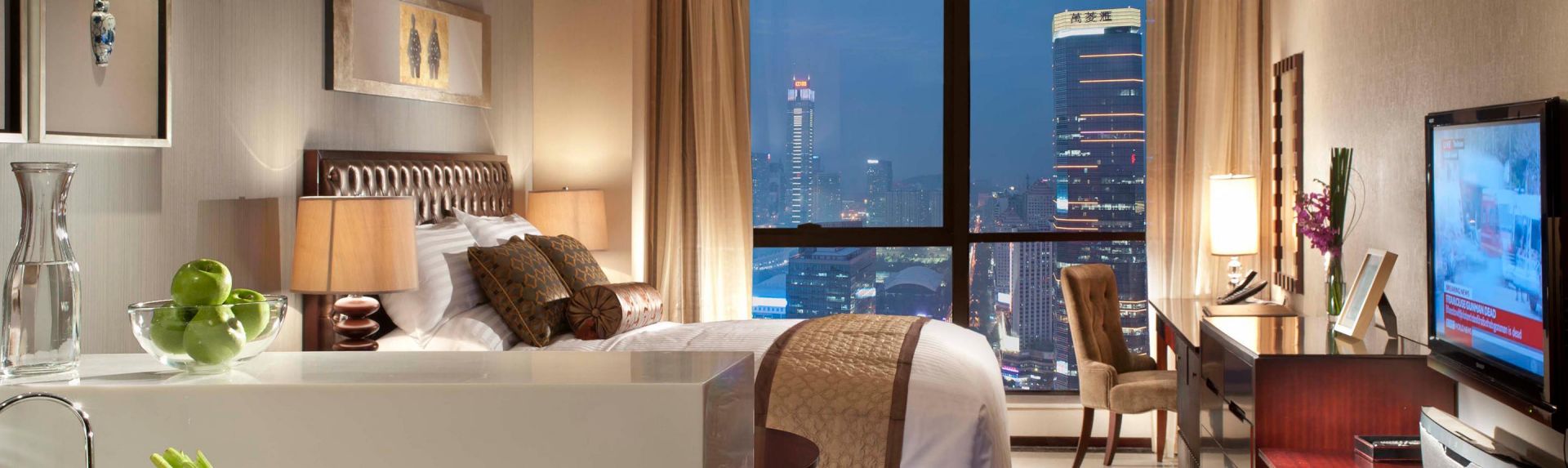 广州方圆奥克伍德豪景酒店公寓单间豪华特大床