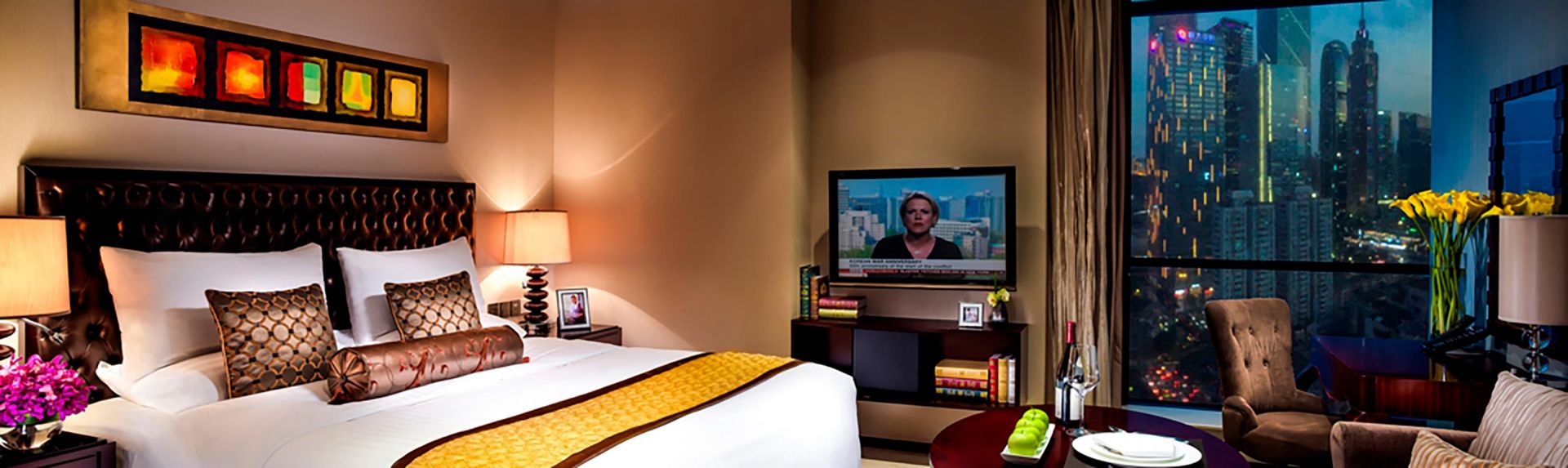 广州方圆奥克伍德豪景酒店公寓单间高级套房