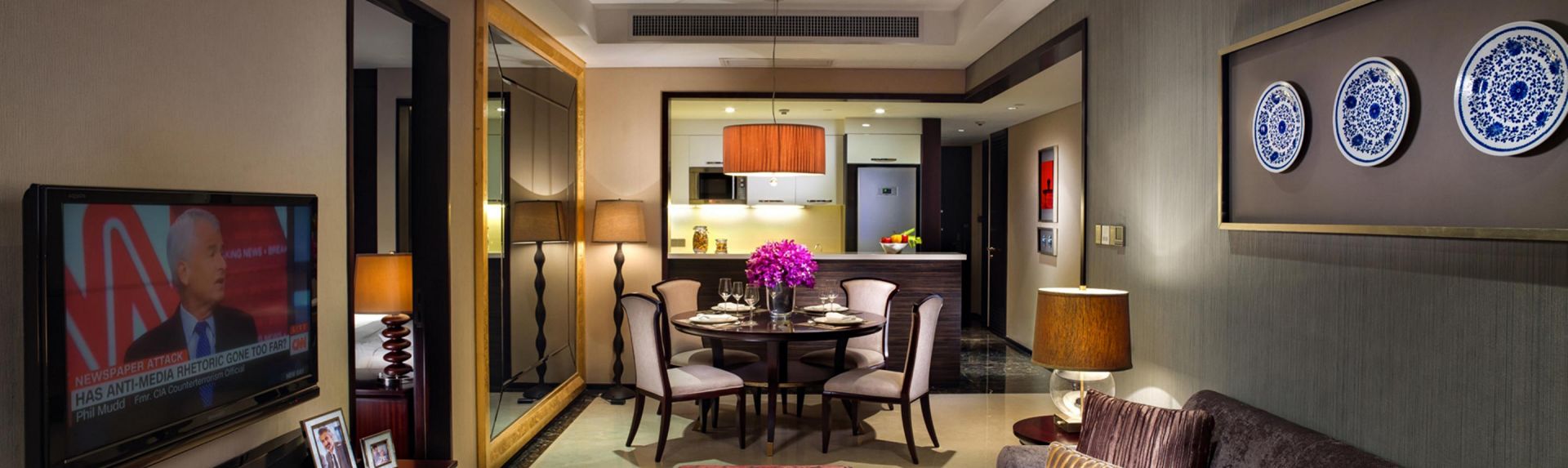 广州方圆奥克伍德豪景酒店公寓双卧室高级公寓