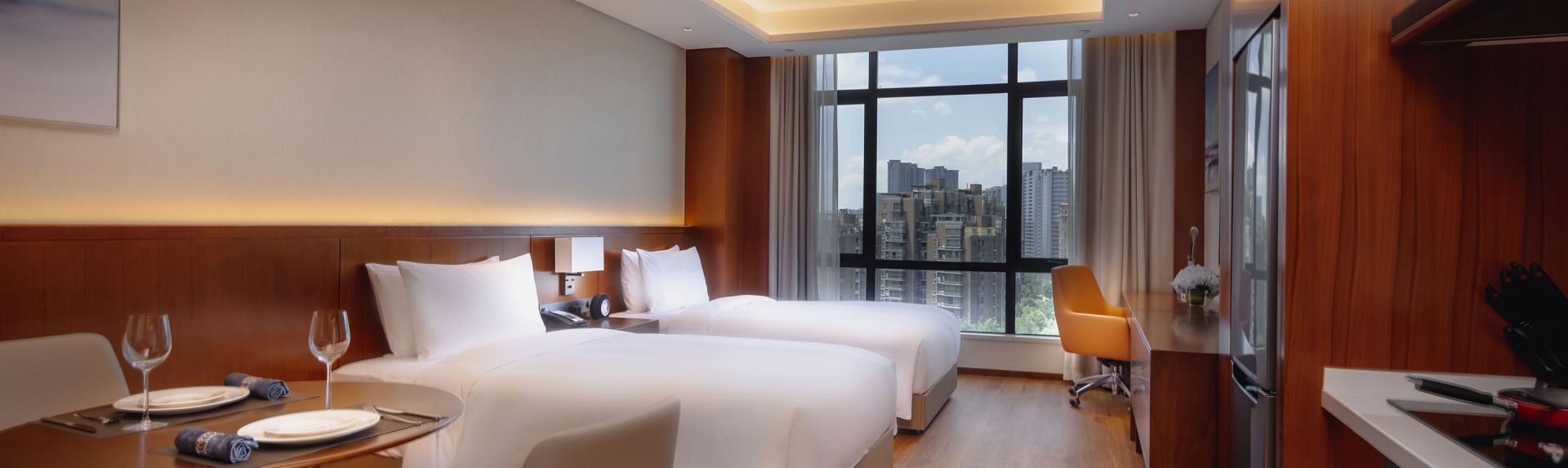 桐庐奥克伍德豪景酒店公寓单间豪华双床