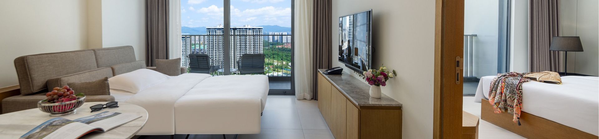 三亚奥克伍德雅居酒店公寓一居室高级园景家庭公寓