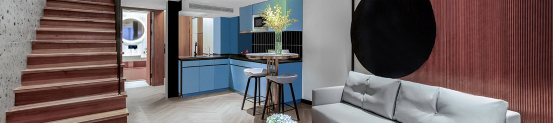 Apartment Types JV SR China Shanghai Cit Gubei 1BRM Executive Living Room 2