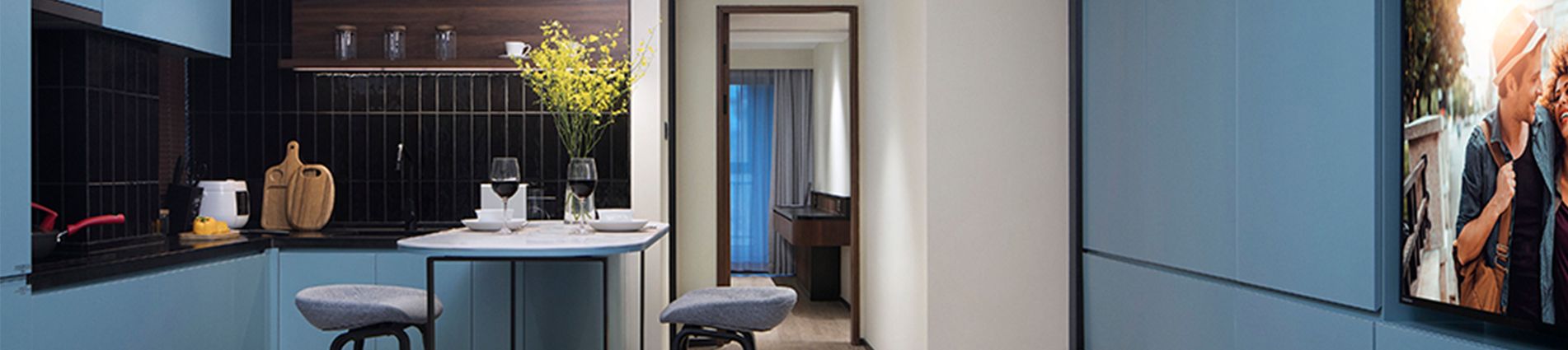 Apartmenttypes JV SR China Shanghai Cit Hongqiao Center 1BRM Deluxe Kitchen