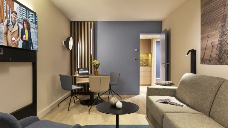 One Bedroom Deluxe Apartment Citadines La Defense Bedroom Deluxe Thumbnail