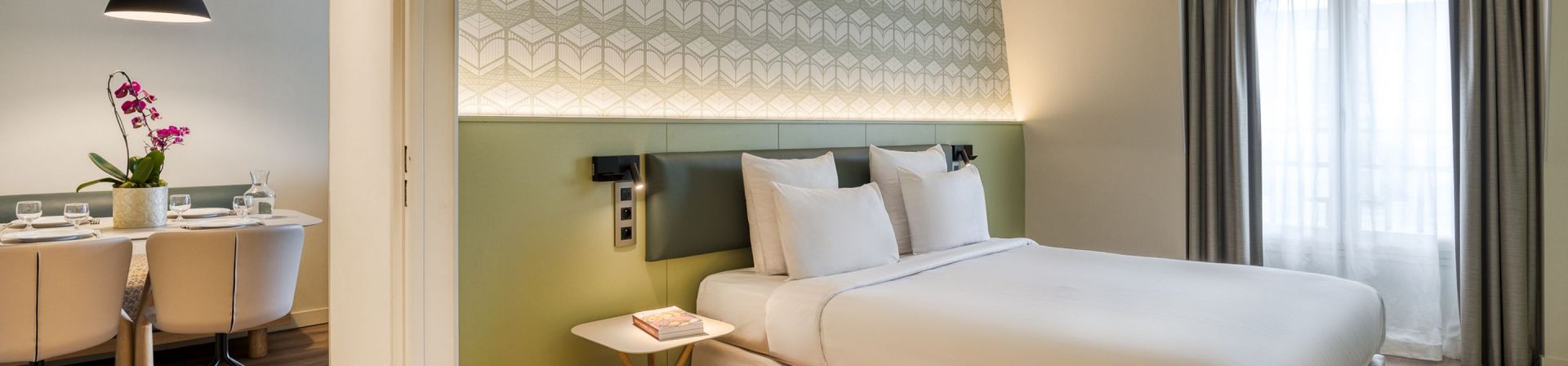 在巴黎馨乐庭莱哈勒酒店（Citadines Les Halles Paris）舒适的两室一厅四人公寓中探索巴黎。