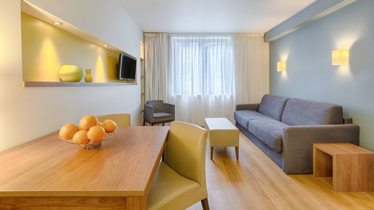 1brm Citadines Place D'Italie Paris France One Bedroom Living Room 760X428