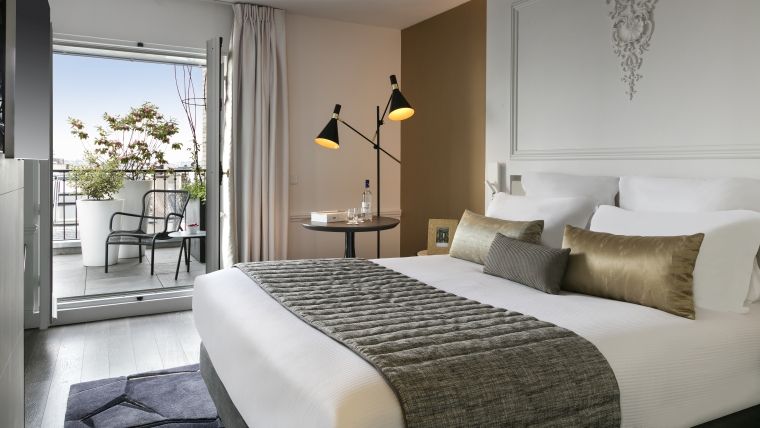 巴黎复式公寓屋顶露台复式公寓.	