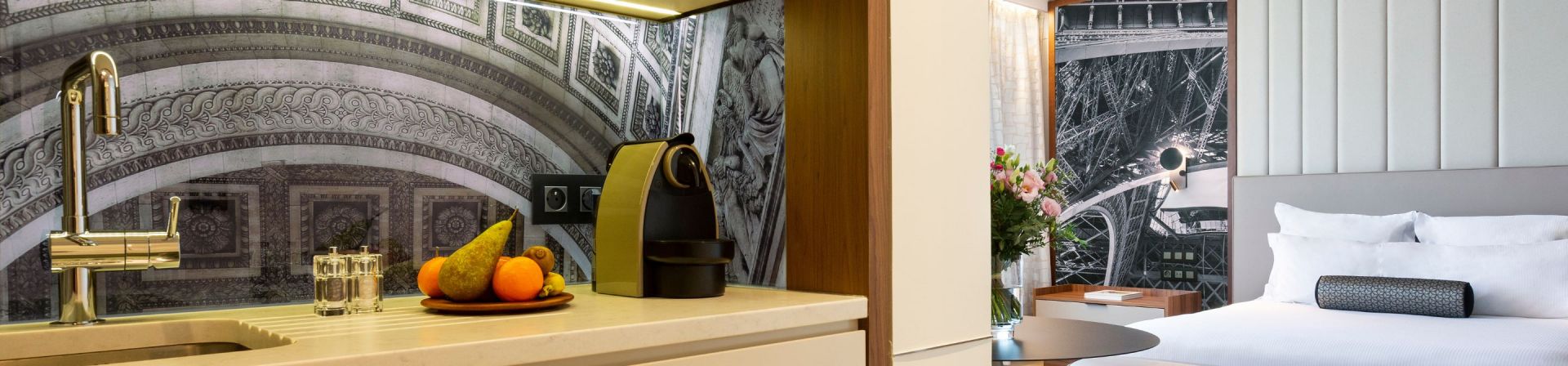 Superior premium room at La Clef Tour Eiffel Paris by The Crest Collection, 5 stars residence hotel