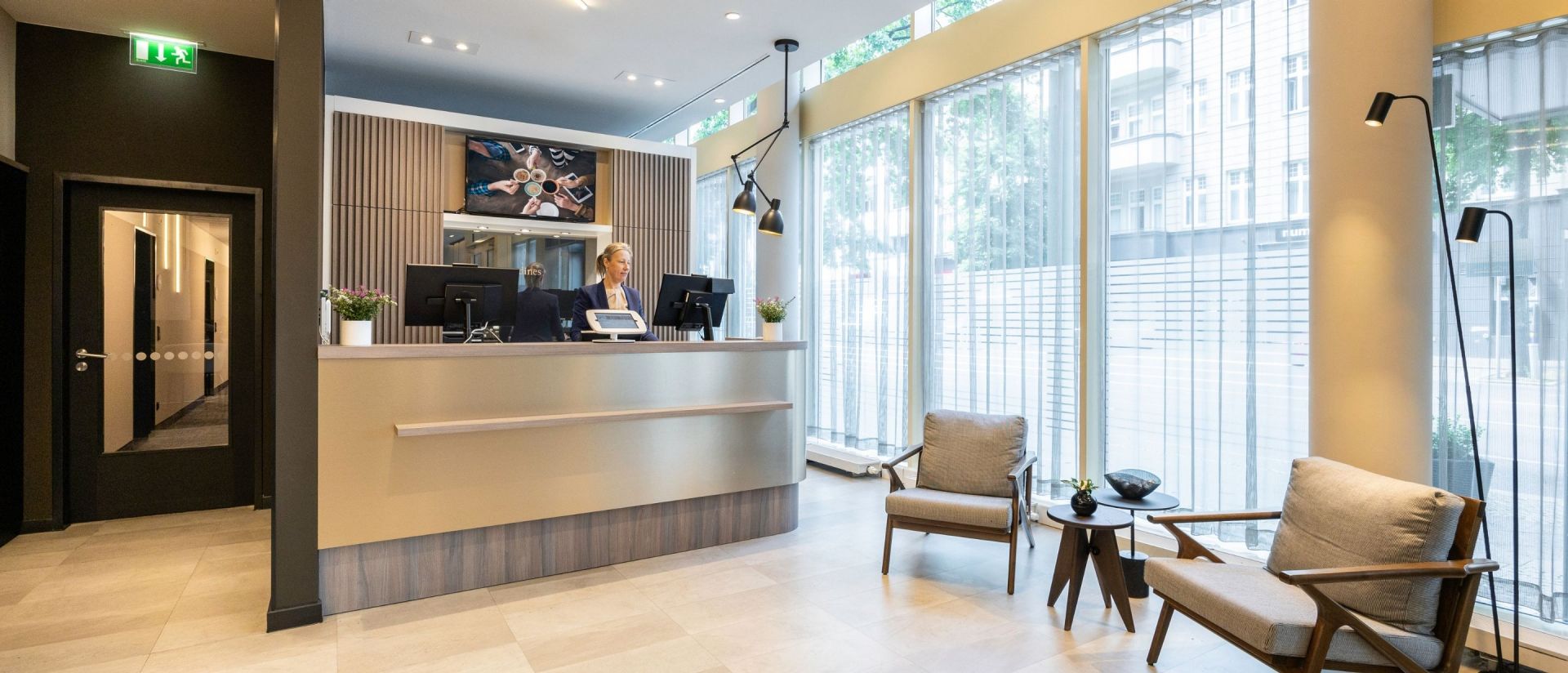 lobby at apart hotel Citadines Kurfürstendamm Berlin 