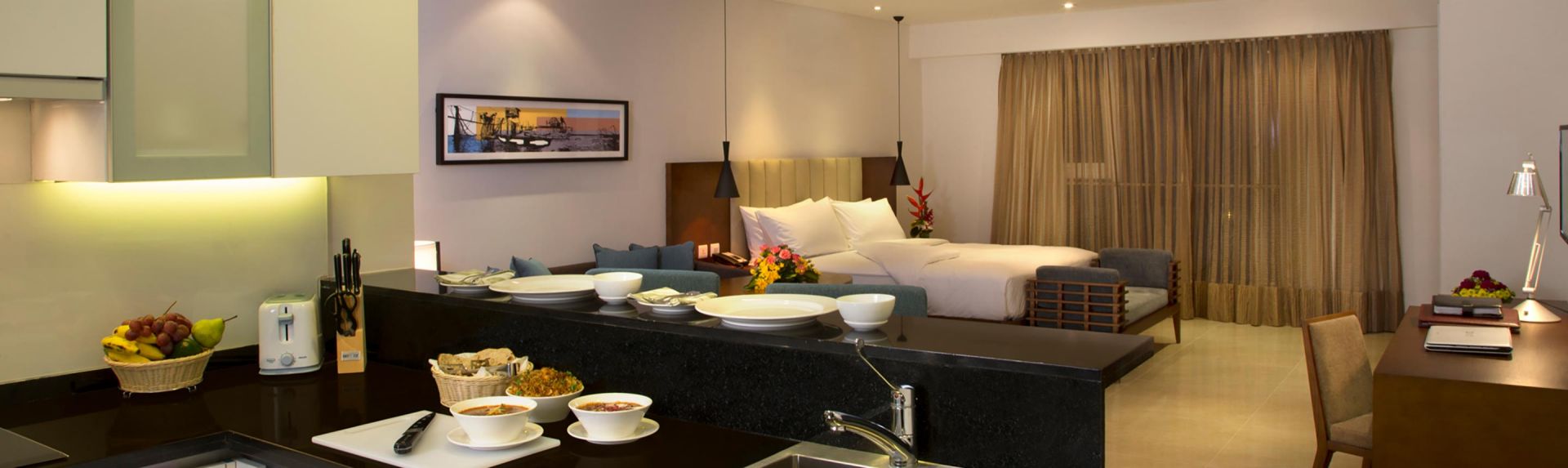 班加罗尔怀特菲尔德奥克伍德华庭酒店公寓高级单间公寓