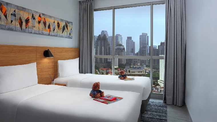 Typeofroom Citadines Sudirman Jakarta 1BR Deluxe Twin 760x428px