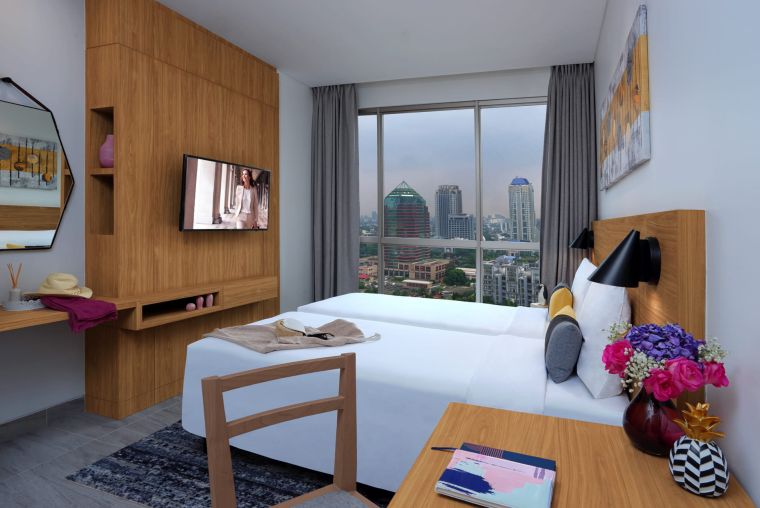 Gallery SR Indonesia Jakarta Citadines Sudirman 1BRM Deluxe Twin Bedroom HR1