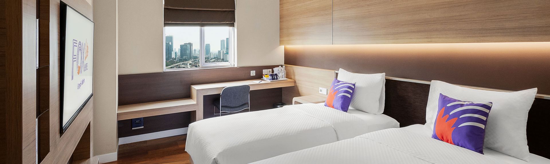 标准双床客房 FOX Lite Grogol雅加达