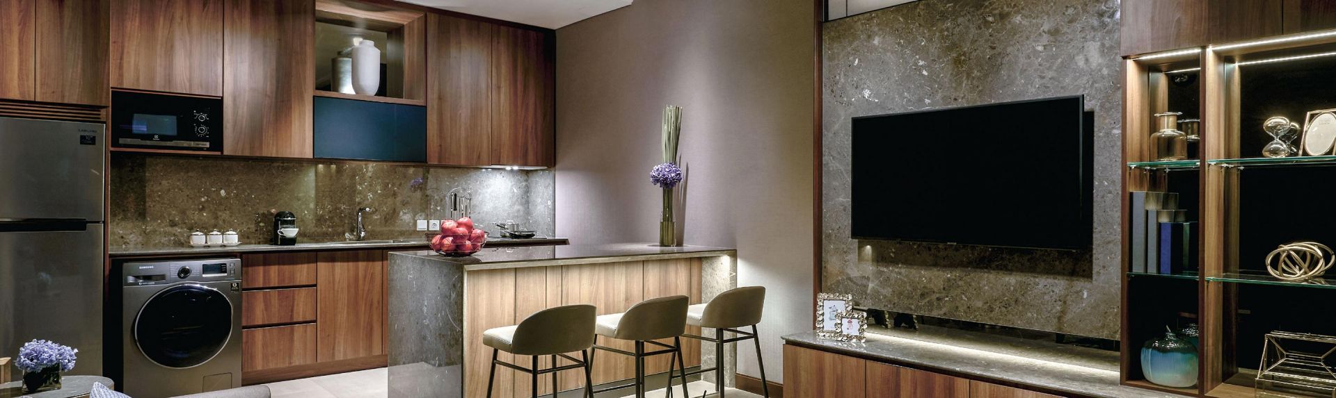 雅加达 Cozmo 奥克伍德豪景酒店公寓的一居室豪景公寓