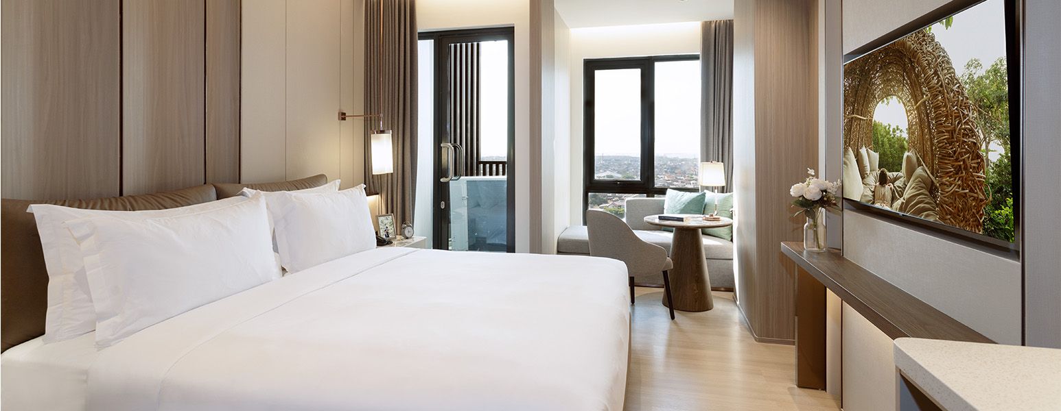 萨默塞特大床城市横幅行政公寓