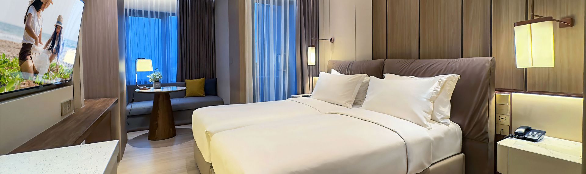 萨默塞特大床城市横幅豪景公寓