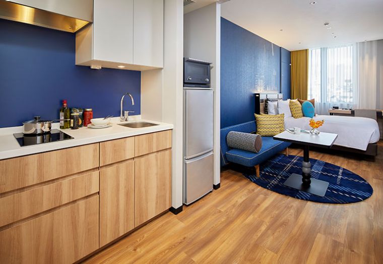 Apartment Types SR Japan Osaka Citadines Namba Osaka Studio ExeDouble Guest Rm