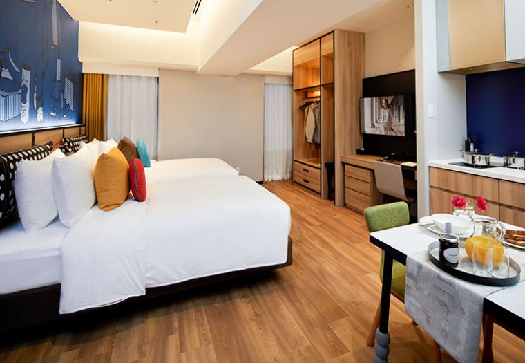 Apartment Types SR Japan Osaka Citadines Namba Osaka Studio PreTwin Guest Rm