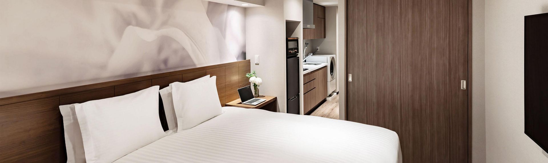 东京麻布奥克伍德雅居酒店及酒店公寓高级特大床单间公寓