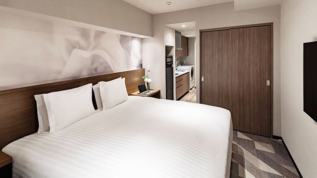 高级特大床单间公寓