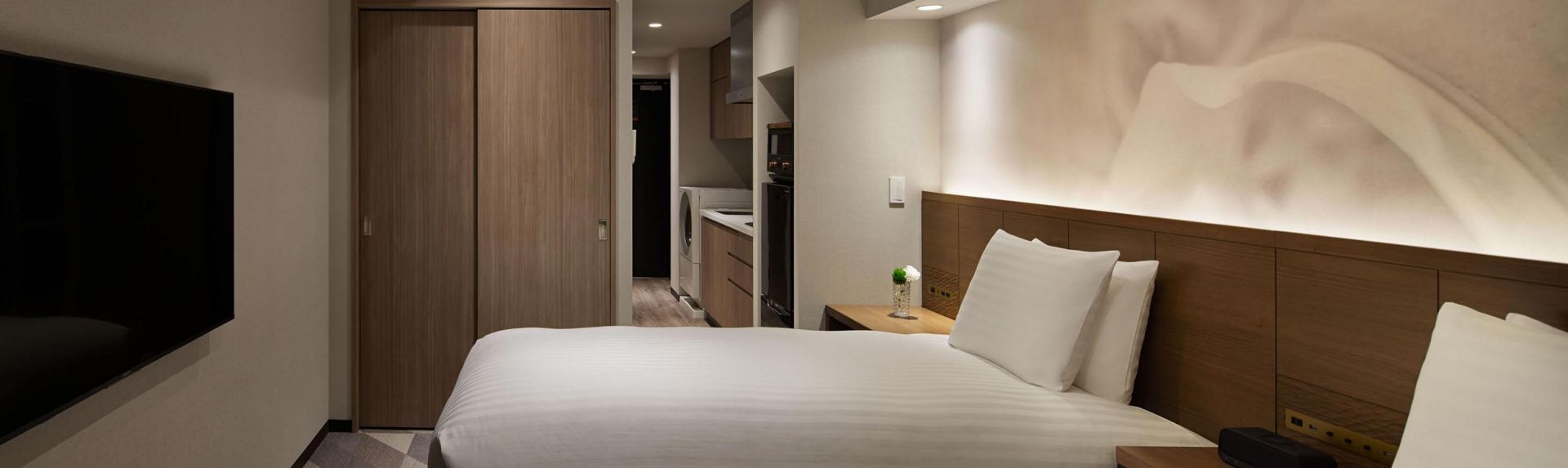 东京麻布奥克伍德雅居酒店及酒店公寓高级双床单间公寓