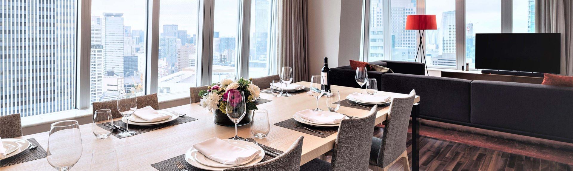 东京六本木 T-Cube 奥克伍德华庭酒店公寓 四居室高级公寓