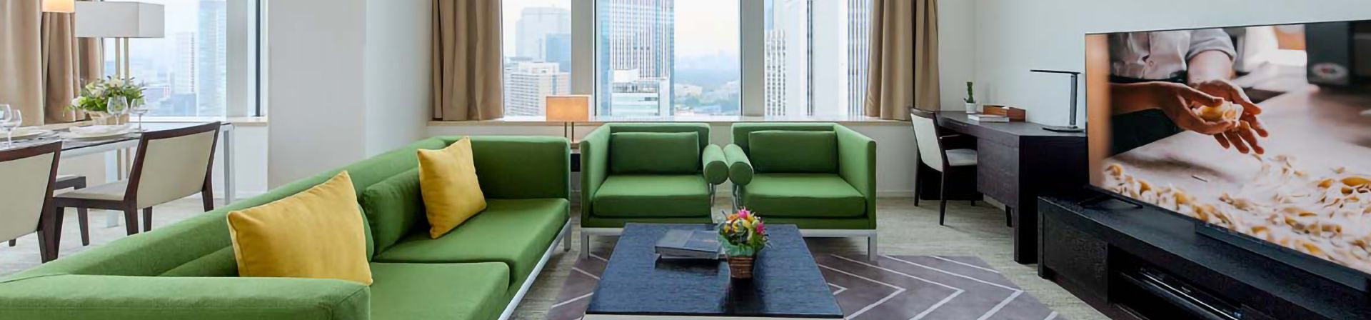 东京六本木 T-Cube 奥克伍德华庭酒店公寓三居室行政公寓