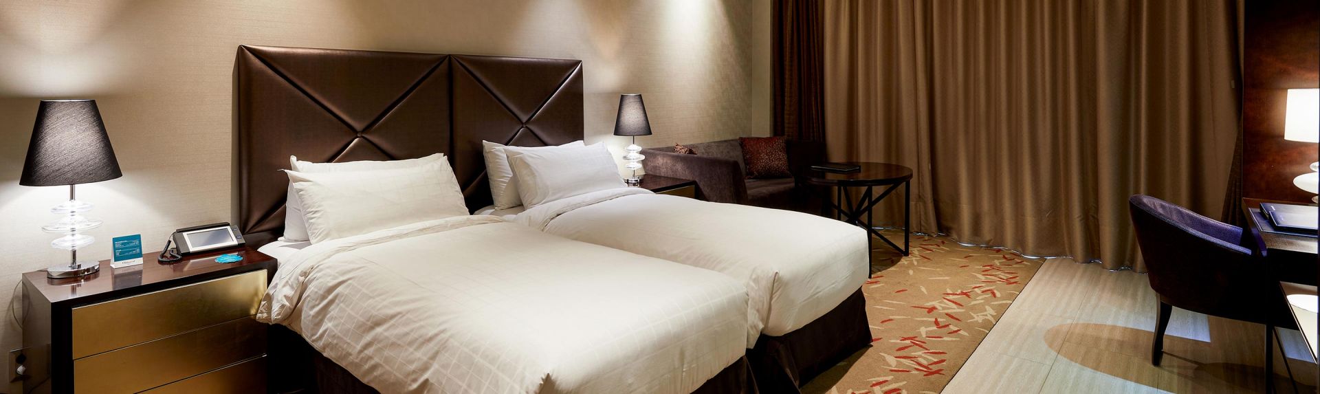 仁川奥克伍德豪景公寓高级双床单间公寓