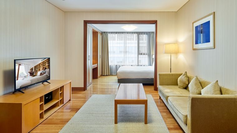 Apartment Types South Korea Seoul Somerset Palace 1BRM EXE Double Living Room