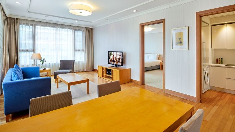 Apartment Types South Korea Seoul Somerset Palace 2BRM EXE Living Room 2