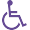 Others Wheel Chair Purple