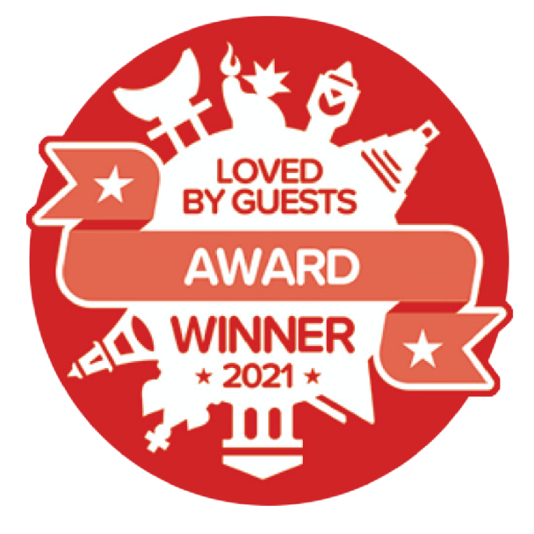 <strong>2021 通过宾客倾情奖 </strong></br><strong>Hotels.com</strong>