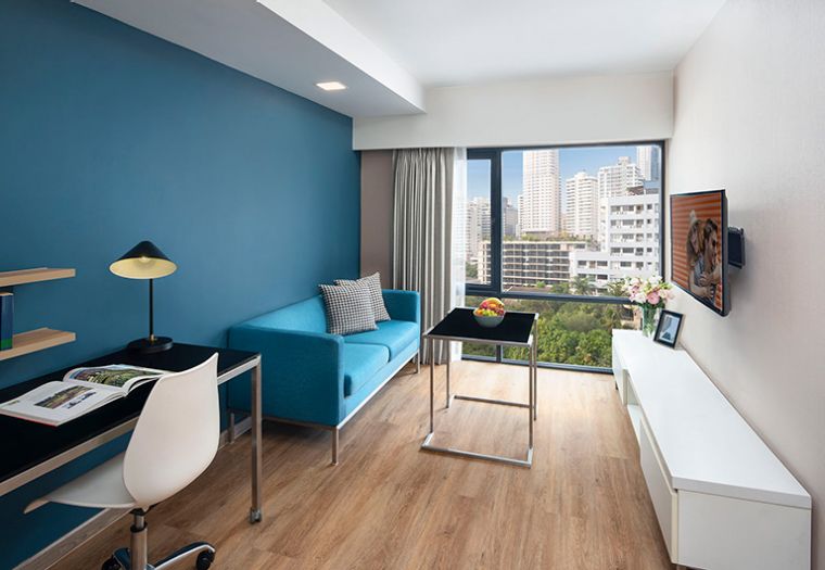 Apartment Types SR Thailand BKK Cit Sukhumvit 8 1BRM Dlx Living Rm 1 LR