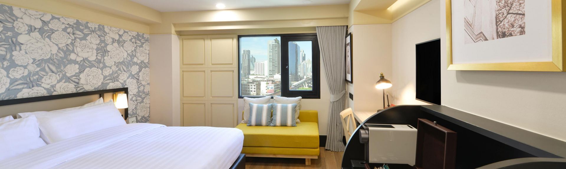 曼谷奥克伍德华庭酒店及酒店公寓豪华客房