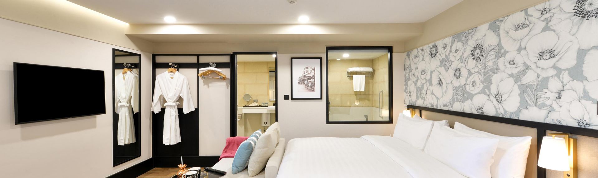 曼谷奥克伍德华庭酒店及酒店公寓豪华单间公寓