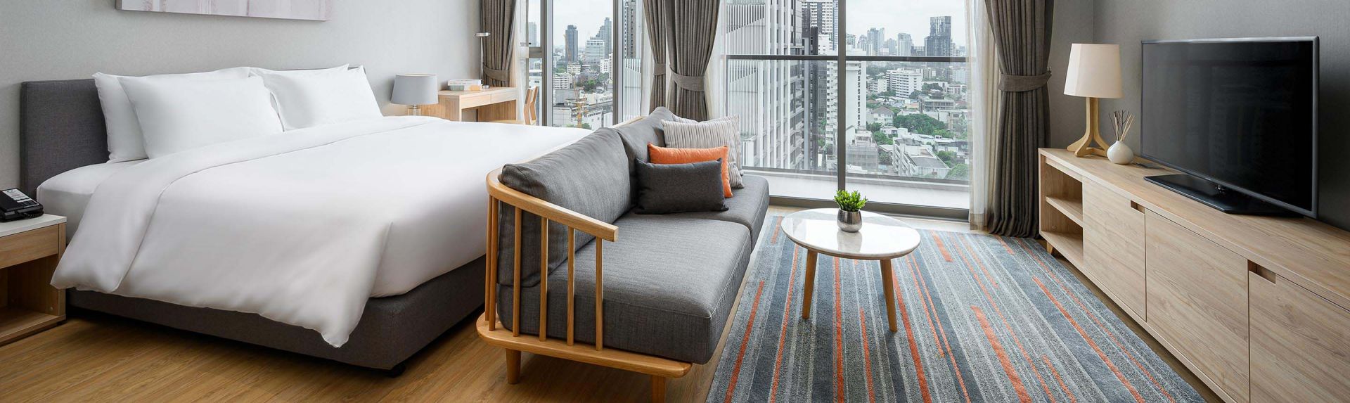 曼谷奥克伍德优阁酒店公寓豪华单间公寓