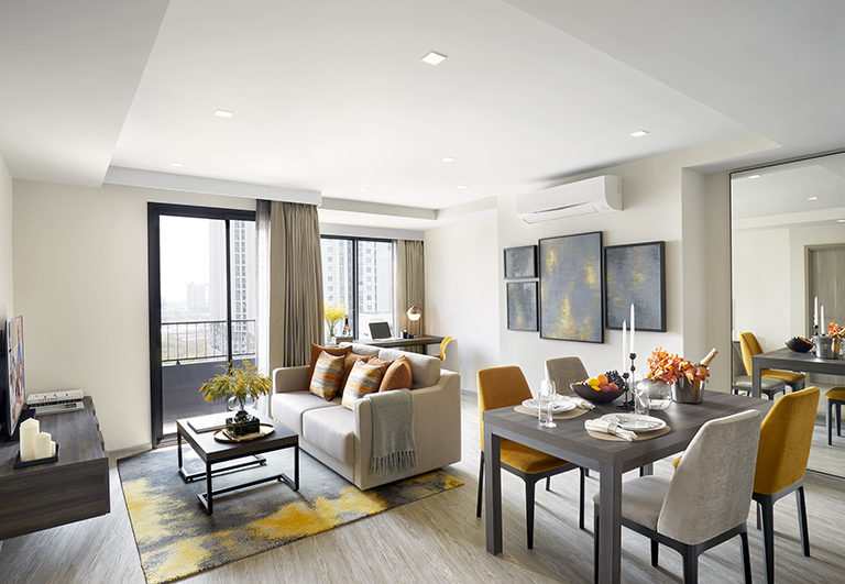 One-Bedroom Executive_Living and Dining Area